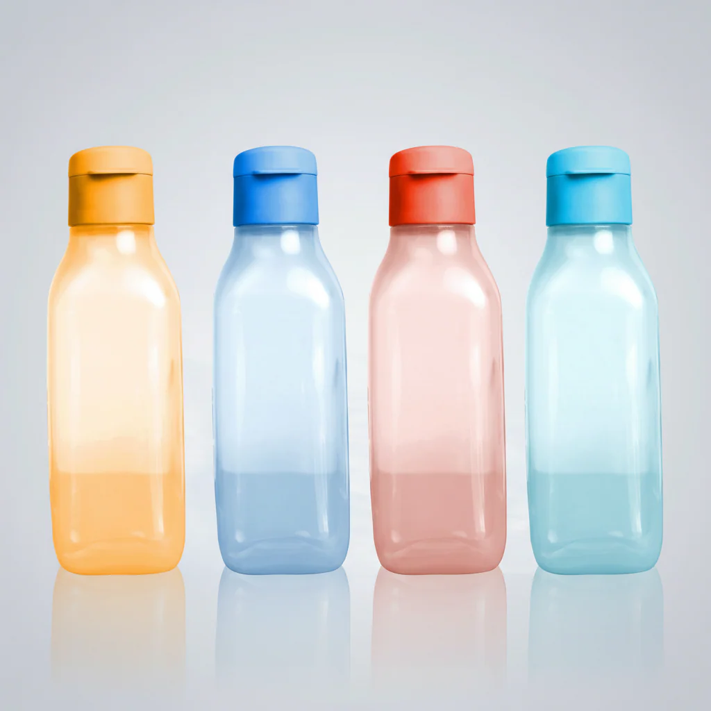 Eco 500ml Square Bottle Fliptop (4 Pcs) - Image 3