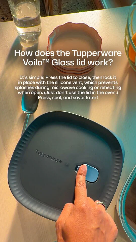 Tupperware Brand Voila glass™  Square Baking Dish 1.6L (1Pc) + Round Baking Dish 1.7L (1pc) - Image 10